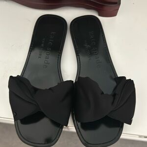 Kate Spade sandals. Size 6.5 wore once. Bikini Bow Slide Sandals